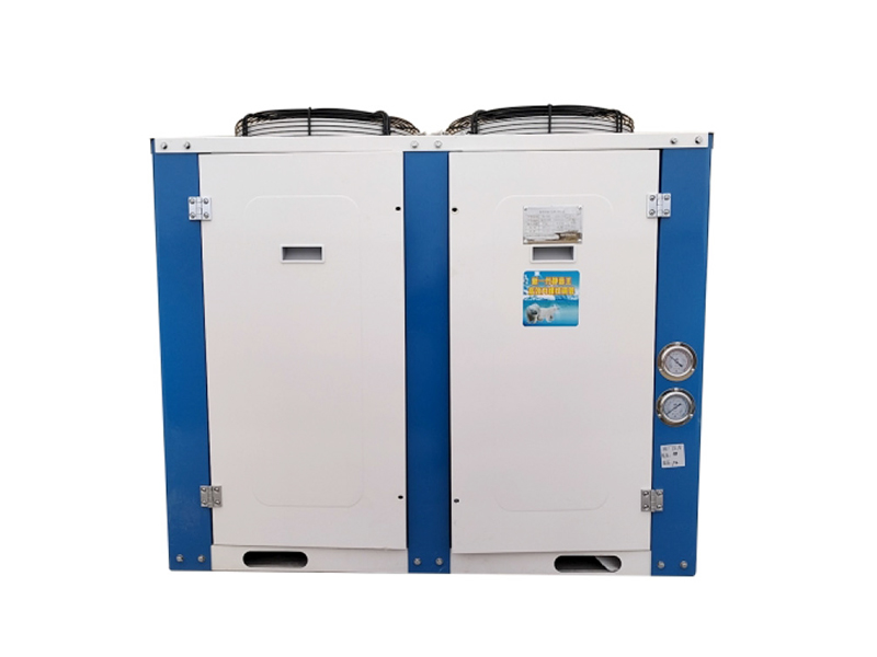 Compression refrigeration unit for industrial process cooling